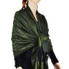 Whole Jacquard Pashmina Dark Green