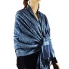 Whole Jacquard Pashmina Cerulean